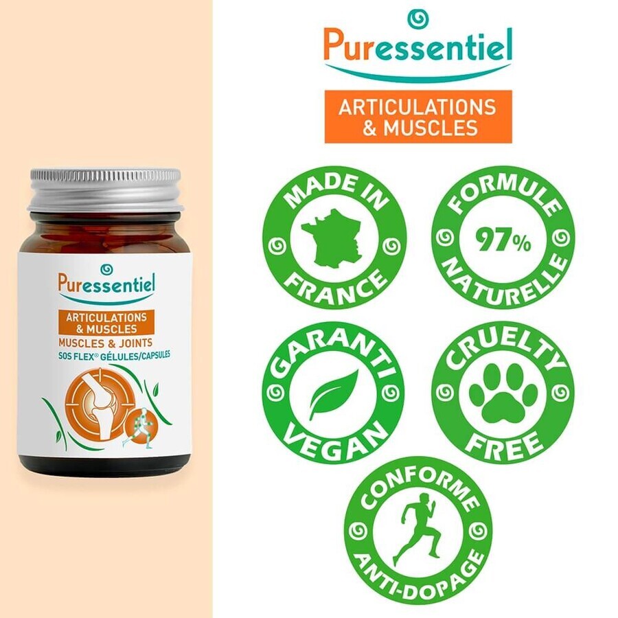 Puressentiel Articulaciones y Músculos S.O.S Flex 30 cápsulas