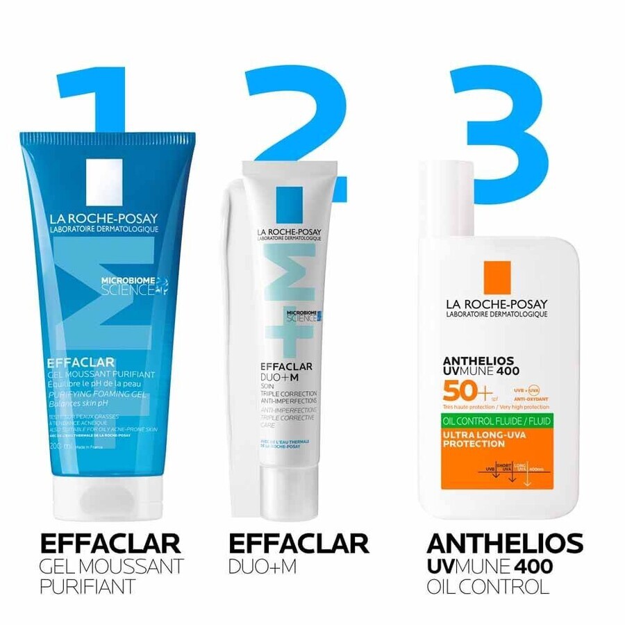 La Roche-Posay Effaclar Nettoyant visage Gel Moussant Peaux Grasses Tendance Acneique 200ml La Roche-Posay Effaclar Nettoyant visage Gel Moussant Peaux Grasses Tendance Acneique 200ml