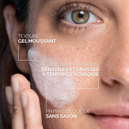 La Roche-Posay Effaclar gezichtsreiniger schuimende gel voor vette en acne-gerelateerde huid 200ml