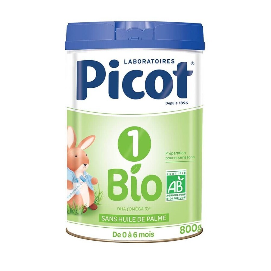 Picot 1 Bio-Milchpulver für Säuglinge 0-6 Monate 800g