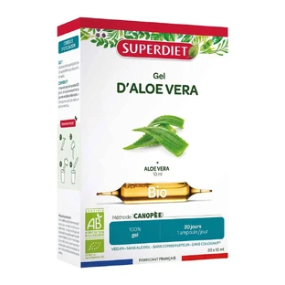 Superdiet Aloe Vera Organic Mucilage 10 Viales 15ml