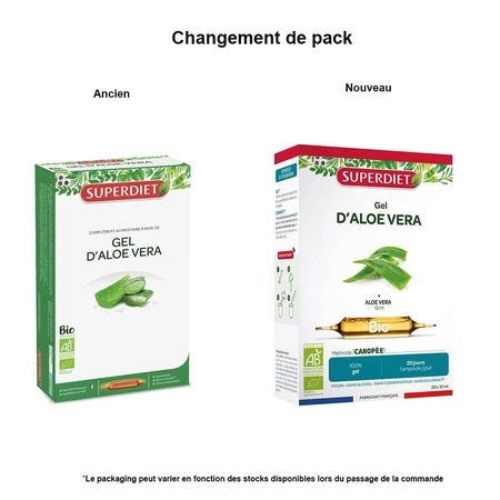 Superdiet Aloe Vera Organic Mucilage 10 Viales 15ml