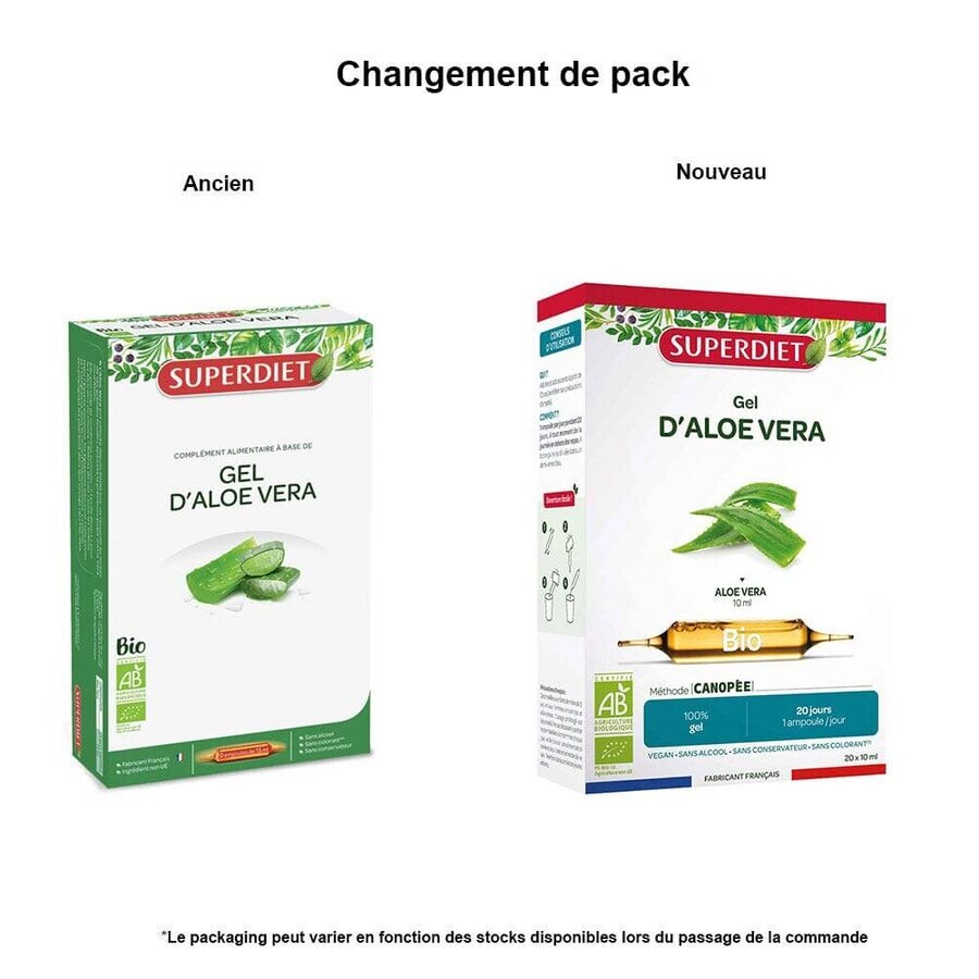 Superdieet Aloë Vera Bio Slijm 10 Injectieflacons 15ml Superdieet Aloë Vera Bio Slijm 10 Injectieflacons 15ml