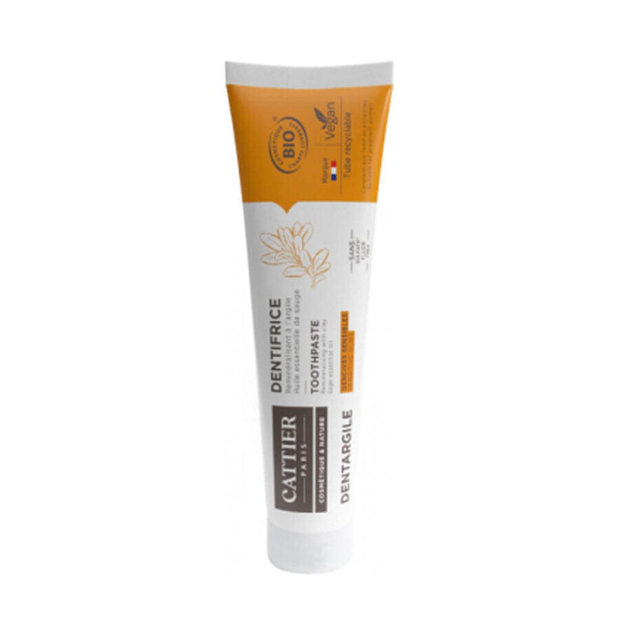 Cattier Dentargile toothpaste with organic sage essential oil 75ml