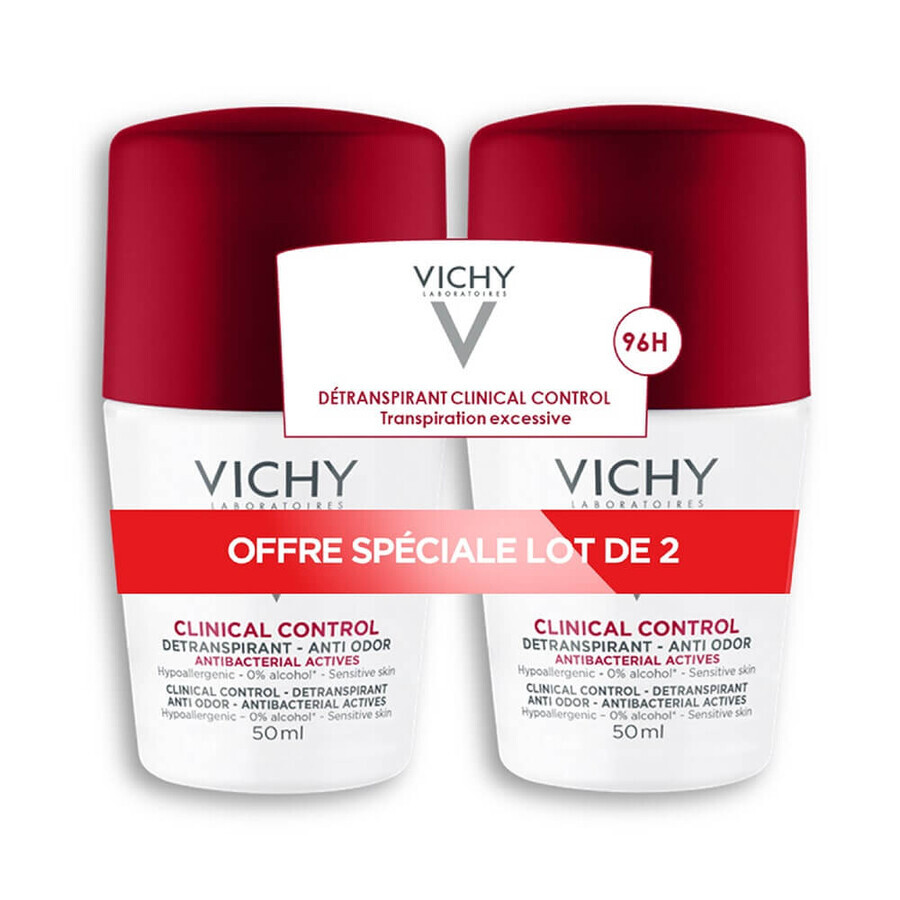 Acquista Vichy Deodorante Anti-odore di 96 ore, antitraspirante 2x50ml Vichy Deodorante Anti-odore di 96 ore, antitraspirante 2x50ml
