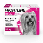 Frontline Tri-act Spot-on Chien de 2-5kg 6 Pipettes de 0,5ml Frontline Tri-act Spot-on Chien de 2-5kg 6 Pipettes de 0,5ml