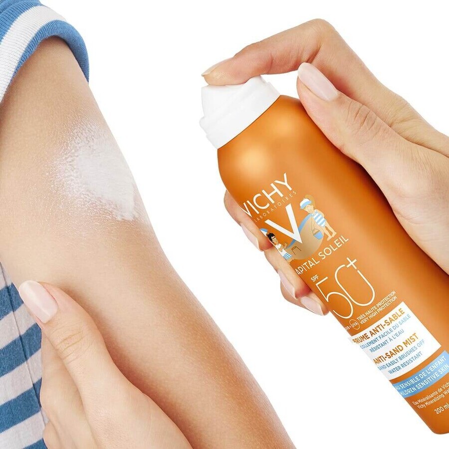 Vichy Ideal Soleil Bruma antiarena para niños Spf50+ 200 ml Vichy Ideal Soleil Bruma antiarena para niños Spf50+ 200 ml