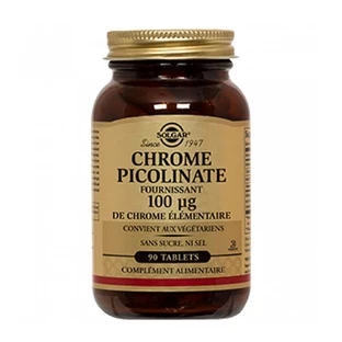 Solgar Solgar Chromium Picolinate 100µg 90 Compressed Maintien Glycémie 90 comprimés