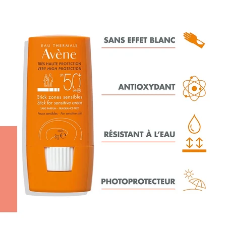 Avène Solari Stick Zonas Sensibles SPF 50+ 8g