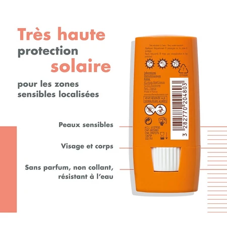 Avène Solari Stick Zonas Sensibles SPF 50+ 8g