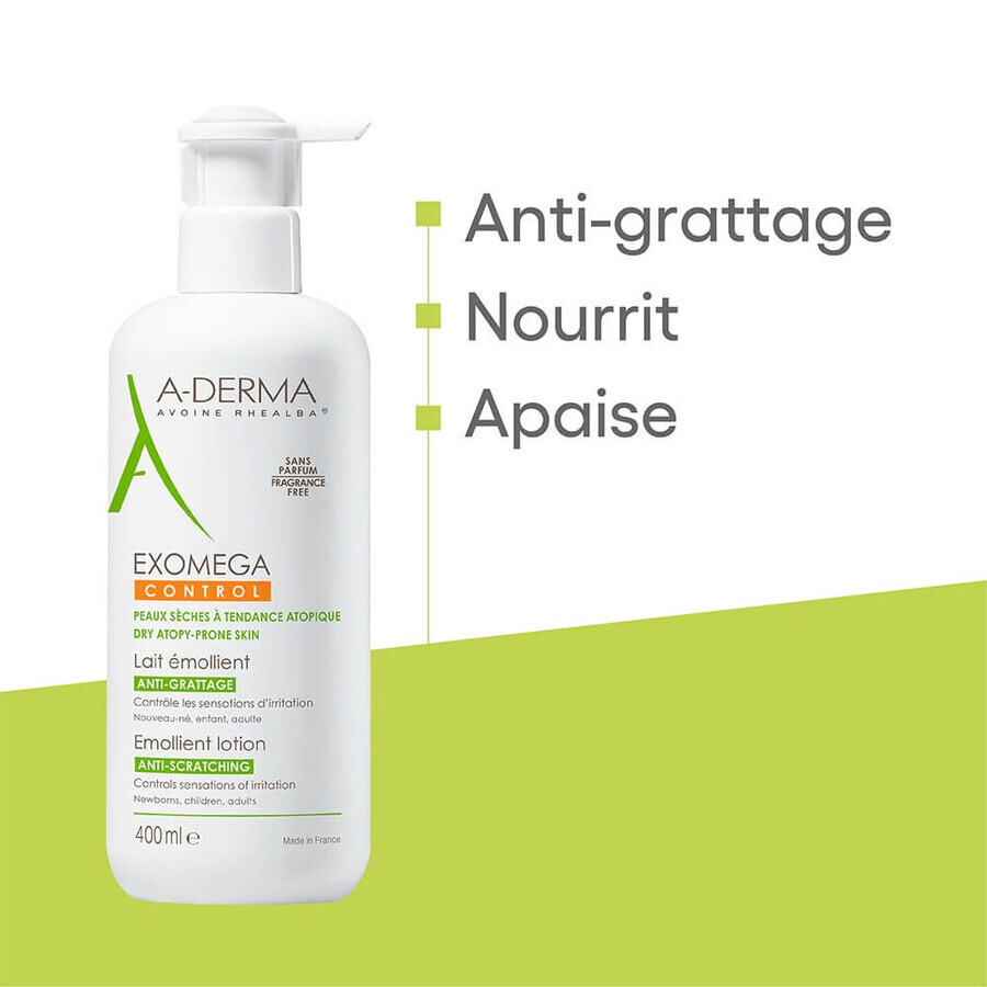 A-Derma Exomega Control Emollient Milk 400ml