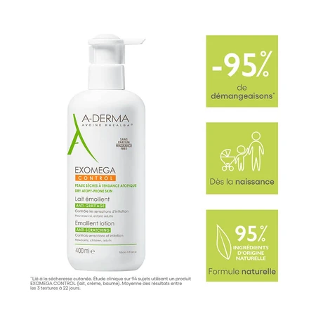 A-Derma Exomega Control Leche Emoliente 400ml