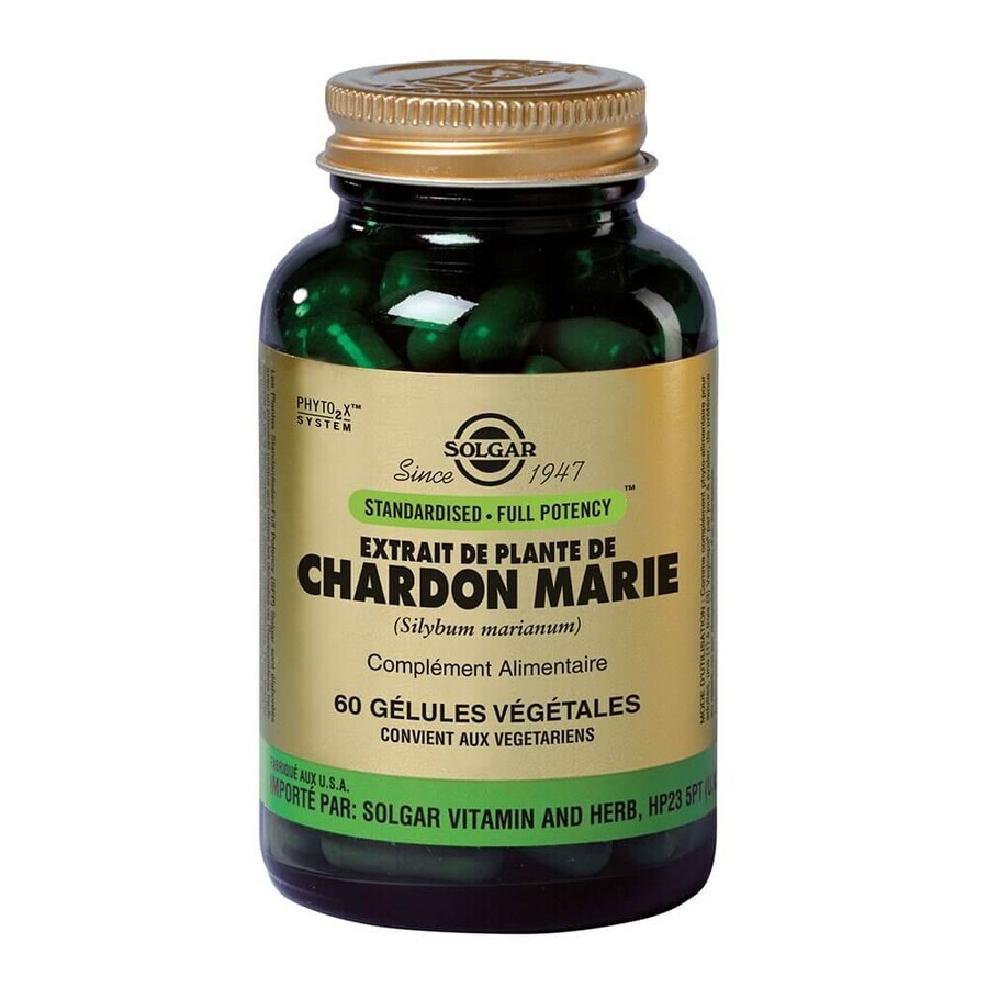 Solgar Cardo mariano 60 geluli Detox Digestion 60 gélules végétales