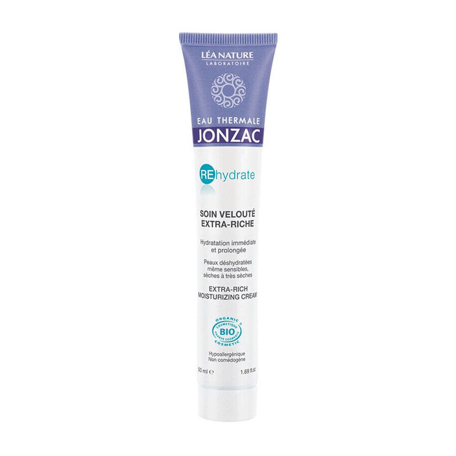 Eau thermale Jonzac Soin Veloute Extra Riche Bio Rehydrate 50ml