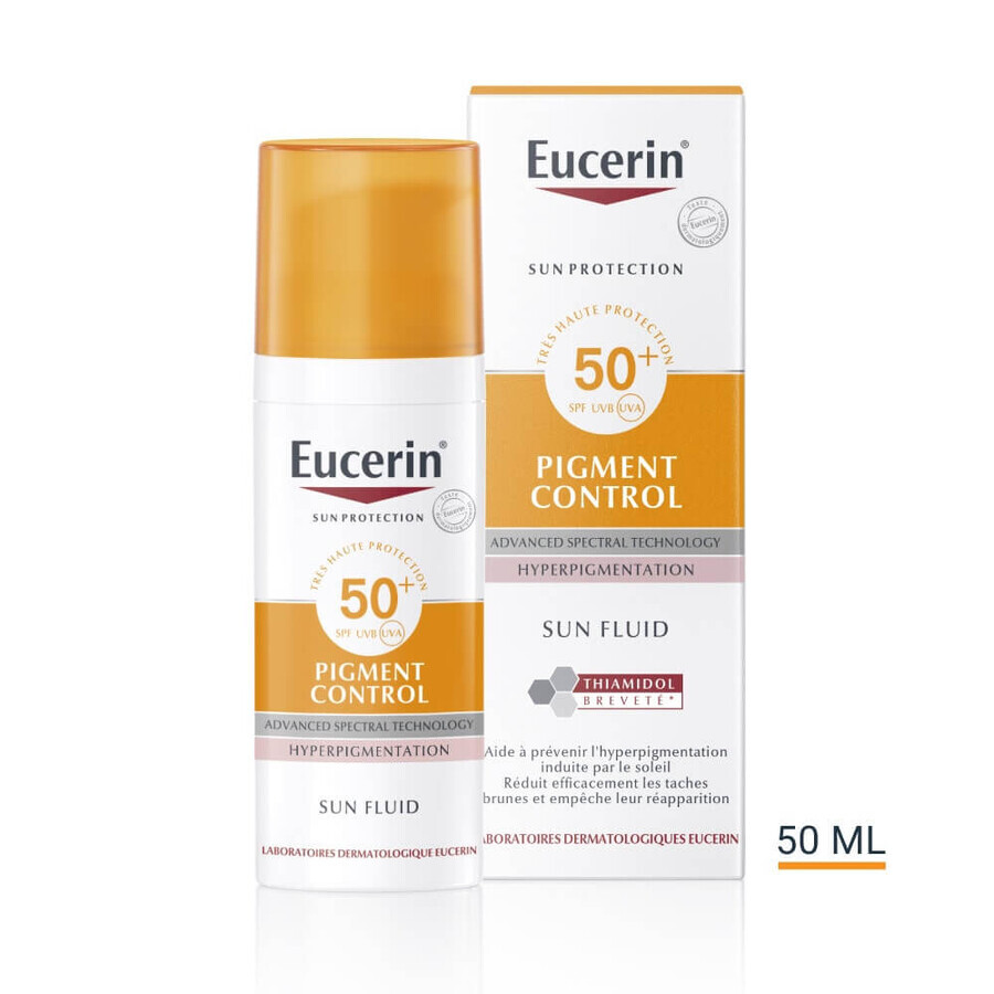 Shop Eucerin Sonnenschutz Pigment Control Fluid SPF50 Anti Stain 50ml Eucerin Sonnenschutz Pigment Control Fluid SPF50 Anti Stain 50ml