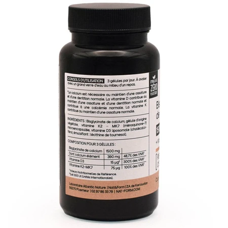 Nat&Form Premium Bisglycinate de Calcium 90 Gélules