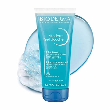 Bioderma Atoderm Gel Limpiador Ultra Suave Piel Sensible Normal a Seca Peaux sensibles 200ml