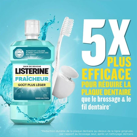 Listerine Menta Fresca Baño sin Alcohol 500ml