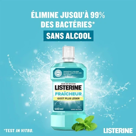 Listerine Menta Fresca Baño sin Alcohol 500ml