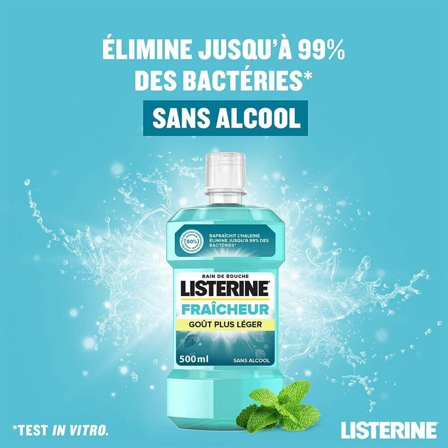 Listerine Bagno senza alcool alla menta fresca 500ml