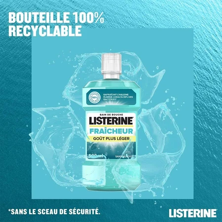 Listerine Menta Fresca Baño sin Alcohol 500ml