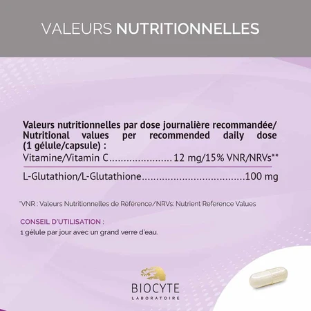 Biocyte Glutathione Liposomal 30 Gelule