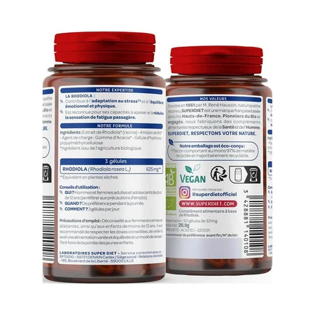 Superdiet Rhodiola 90 Cápsulas