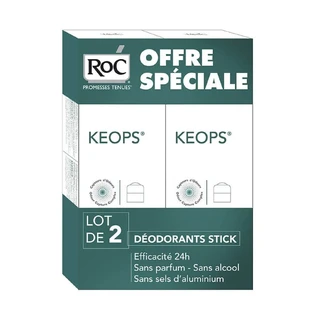 Roc Keops Deodorant Stick Moderate Transpiration 2x40ml