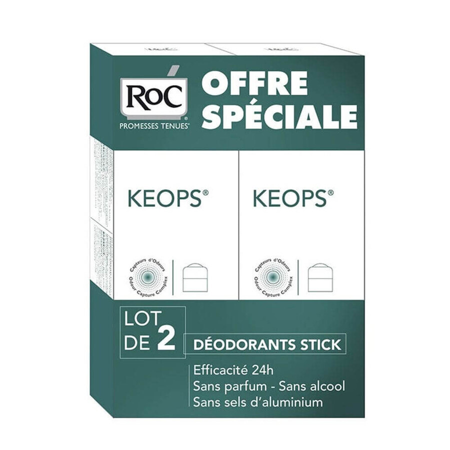 Buy Roc Keops Deodorant Stick Moderate Sweating 2x40ml Roc Keops Deodorant Stick Moderate Sweating 2x40ml