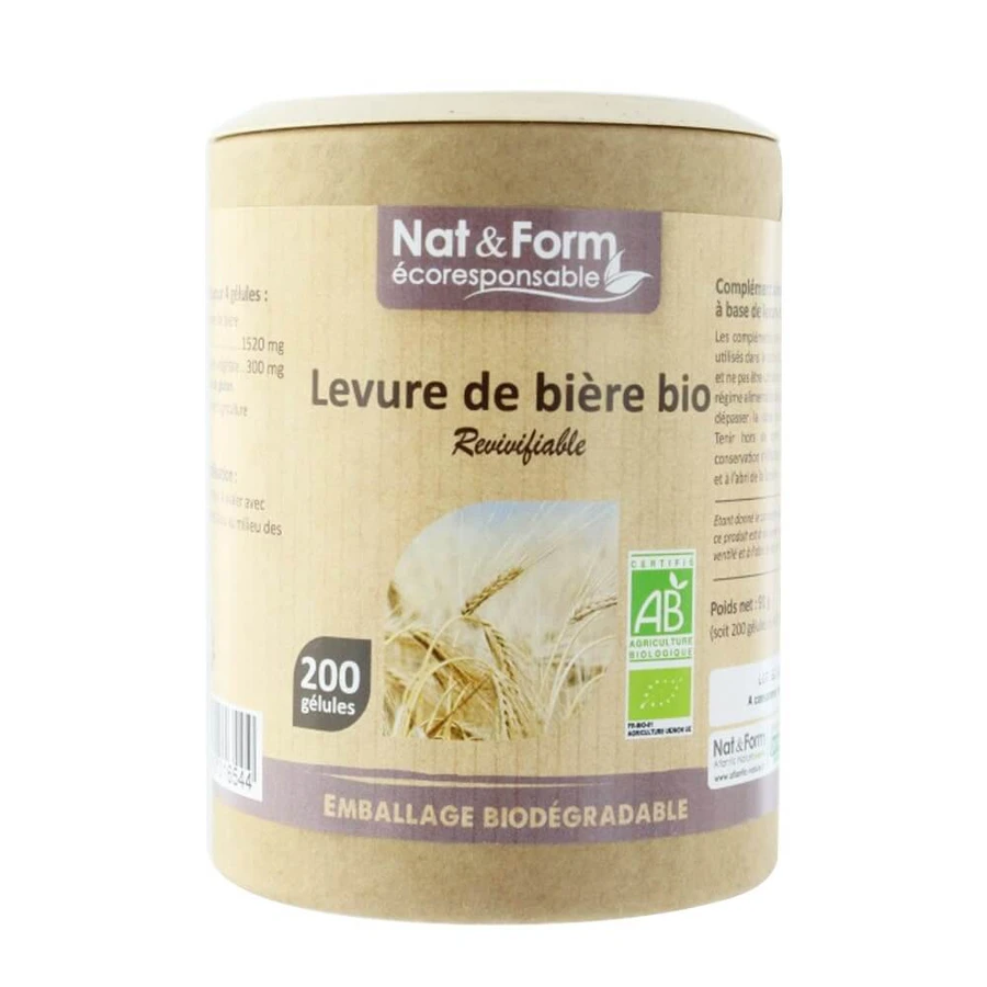 Nat&Form Bio Wiederbelebbare Hefe 200 Kapseln
