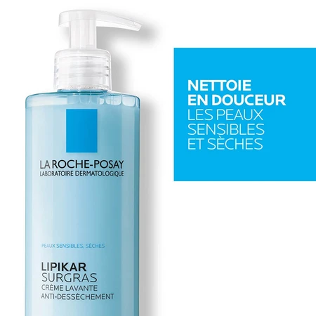 La Roche-Posay Lipikar Creme lavante douche Surgras bebe a l'adulte Peaux seches 750ml