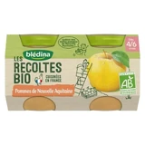 Blédina Composte of small pots Les Recoltes Bio 4 to 6 months 2x130g