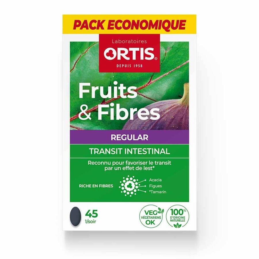 Ortis Fruit and Fiber Regular Bowel Transit 45 tablets