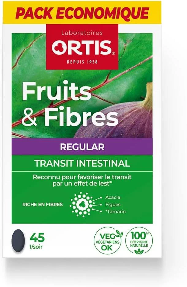 Ortis Fruits & Fibres Regular, 45 tablets