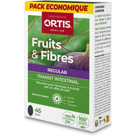 Ortis Fruits & Fibres Regular, 45 tablets