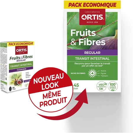Ortis Fruits & Fibres Regular, 45 tablets