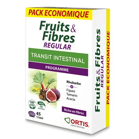 Ortis Fruits & Fibres Regular, 45 tablets