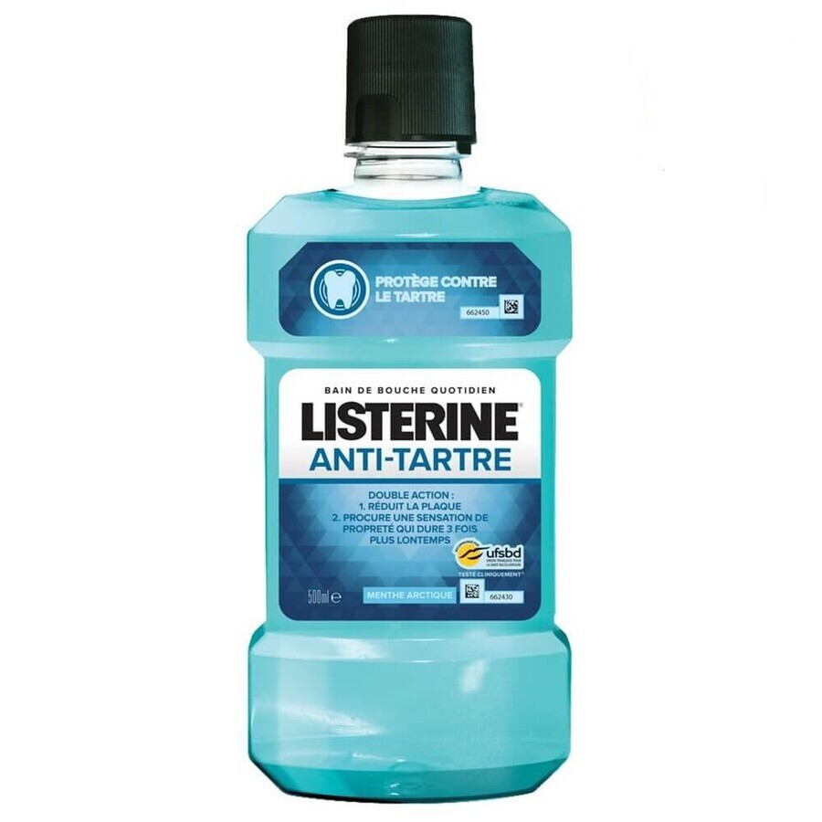Listerine Anti Tartre Bain De Bouche Quotidien Menthe Arctique 500ml