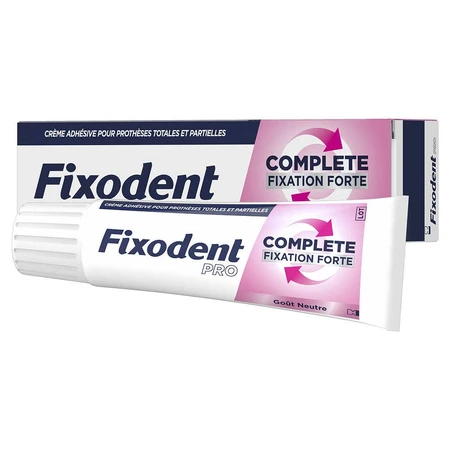 Fixodent Pro Complete Volledige kleefcrème voor kunstgebitten Neutrale verzorging 47g