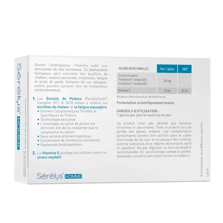 Serelys Pharma Men Aliento Caliente 30 Comprimidos