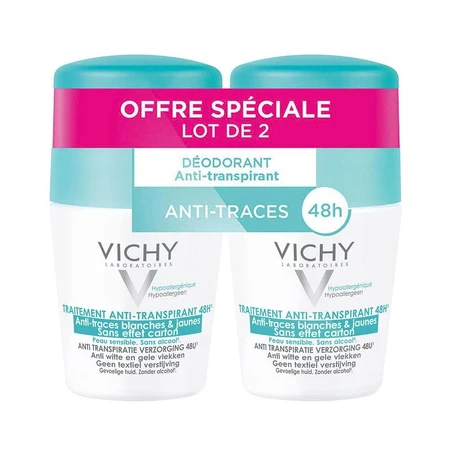 Vichy Deodorant Anti-Transpirant Roll-on 2x50 ml