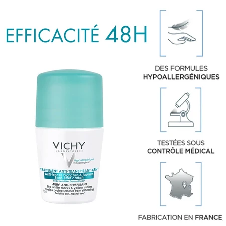 Vichy Deodorant Anti-Transpirant Roll-on 2x50 ml