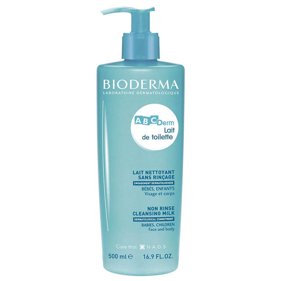 Winkel op Bioderma Abcderm No-Rinse Reinigingsmelk voor Kinderen 500ml Bioderma Abcderm No-Rinse Reinigingsmelk voor Kinderen 500ml