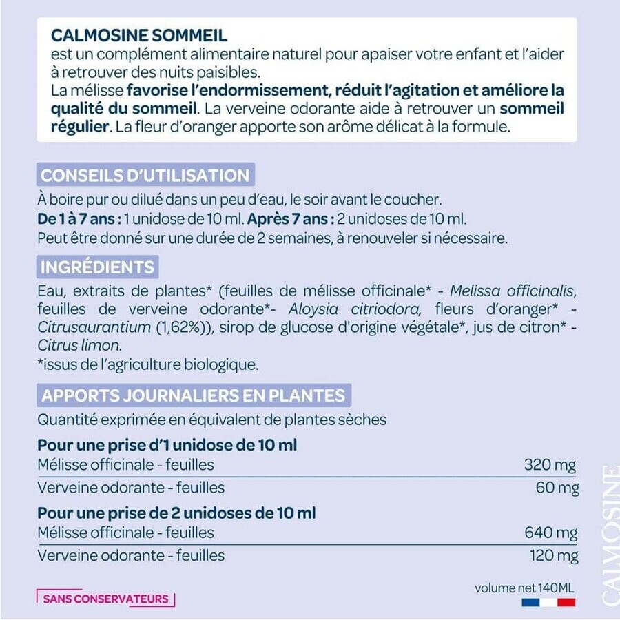 Calmosine Sleep für eine ruhige Nacht 14 Dosen