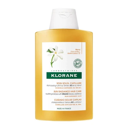 Klorane Solari Organic Tamanu and Monoï Nourishing Shampoo voor bloot haar 200ml