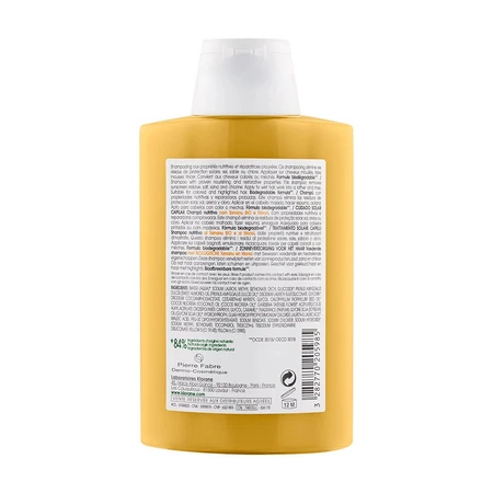 Klorane Solari Organic Tamanu and Monoï Nourishing Shampoo voor bloot haar 200ml