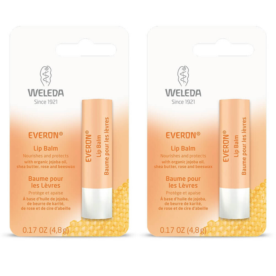 Shop Weleda Everon Lippenschutzstift 2x4.8g Weleda Everon Lippenschutzstift 2x4.8g