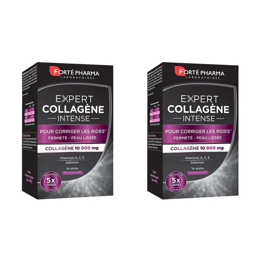 Forté Pharma Expert Beauté Colágeno Intenso Antiarrugas y Firmeza Cutánea 2x14 sticks