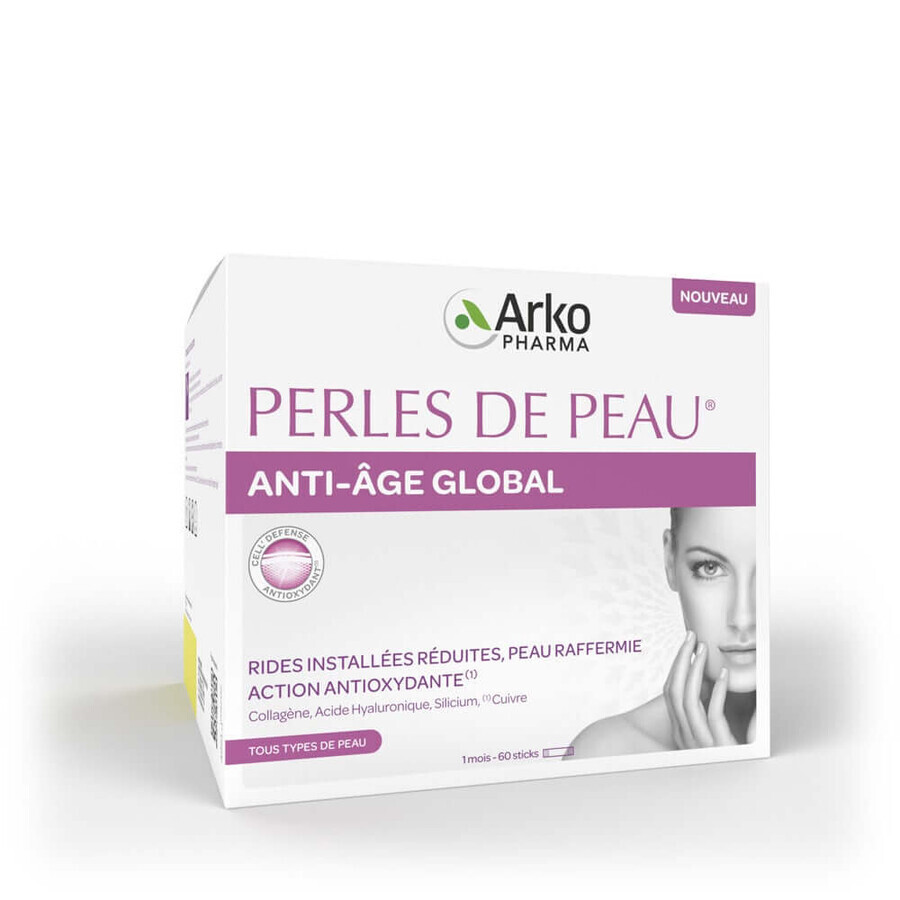 Arkopharma Perles De Peau Anti-âge Global 30 bastoncini
