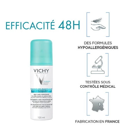 Vichy Deodorant Anti-perspirant Track Spray 2x125ml